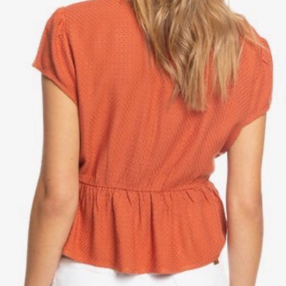 Roxy “Sweet Release” Short Sleeve Crop Top - Picture 2 of 5